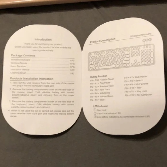 MOFII Wireless Keyboard and Mouse Combo